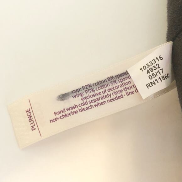 Cacique 46DD Bra Black Plunge Underwire Support Plus Size Lane Bryant 24 - Picture 10 of 10